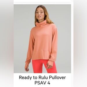 Lulu Lemon Ready To Rulu Pullover PASV Size 4